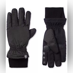 NWT Isotoner Signature Men S Touchscreen Water Repellant Ripstop Gloves XL Black